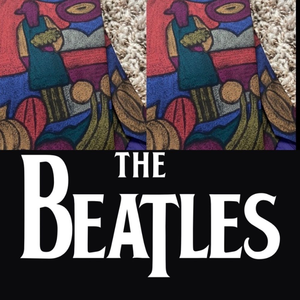 The Beatles Collectible Rare 90s Vintage Silk The Beatles Collectible Rare 90s Vintage Silk